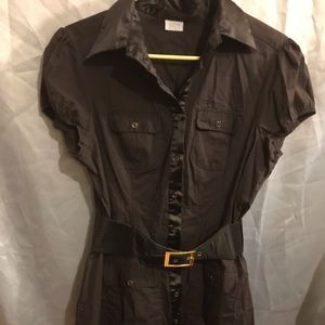 🍁Suzy Shier (L) Brown shirt dress